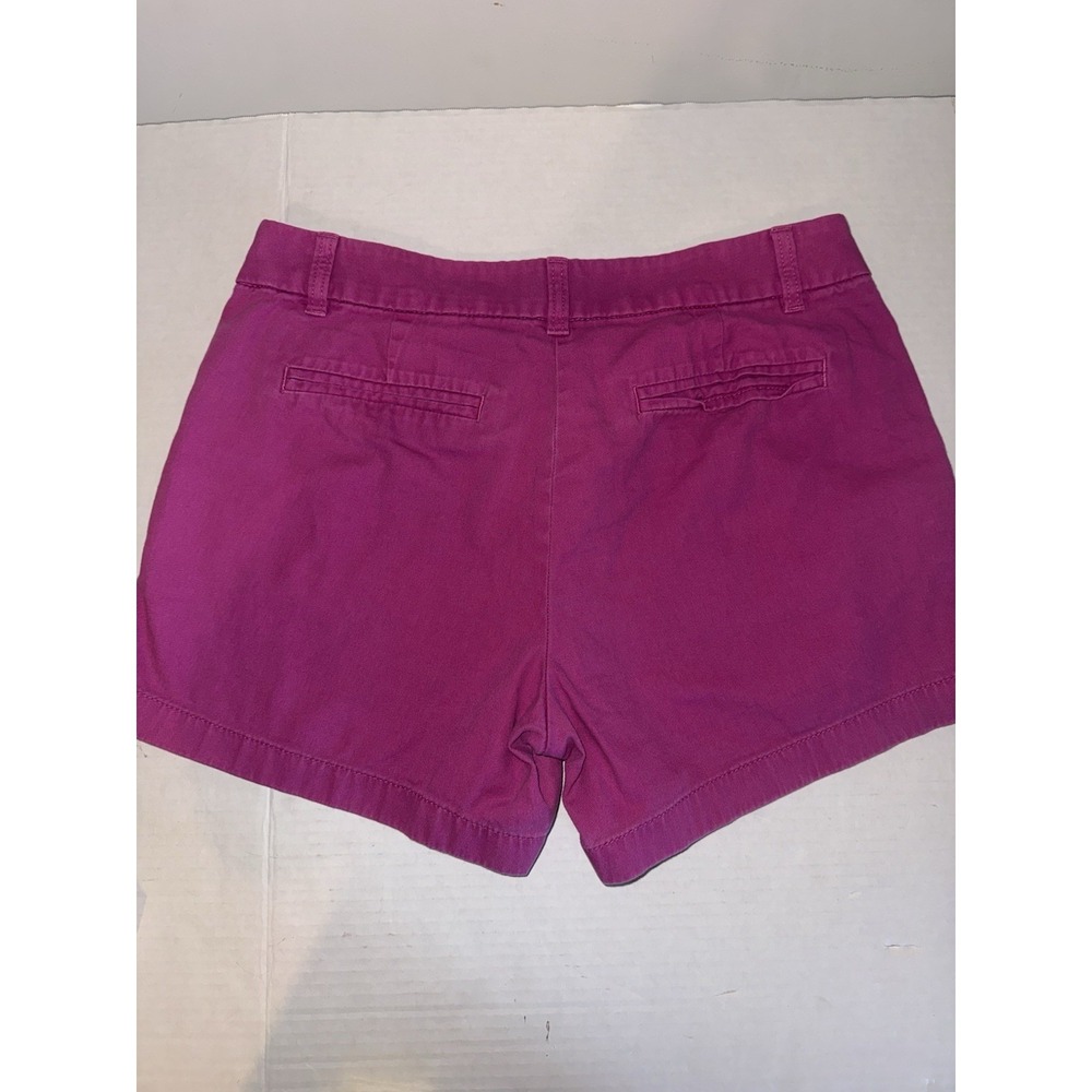 J.CREW Women's Hot Pink Chino Shorts, Size 6, Mid-Rise, Cotton, Flat Front - Picture 5 of 5